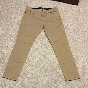 Nick Danger Dark Khaki Straight-Leg Pants Size: 32/30